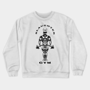 Slaughter to prevail merch slaughter gym white Crewneck Sweatshirt